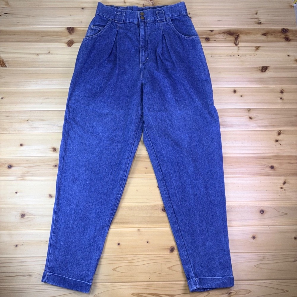 Vivaldi Jeans Womens 12 High Waist Tapered Leg Denim Blue Mom Jeans